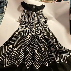 Black and white dress